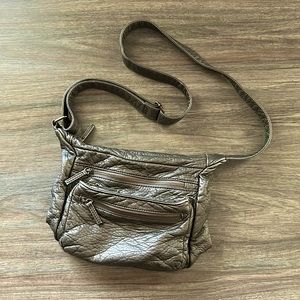 Silver-Gray Crossbody Bag